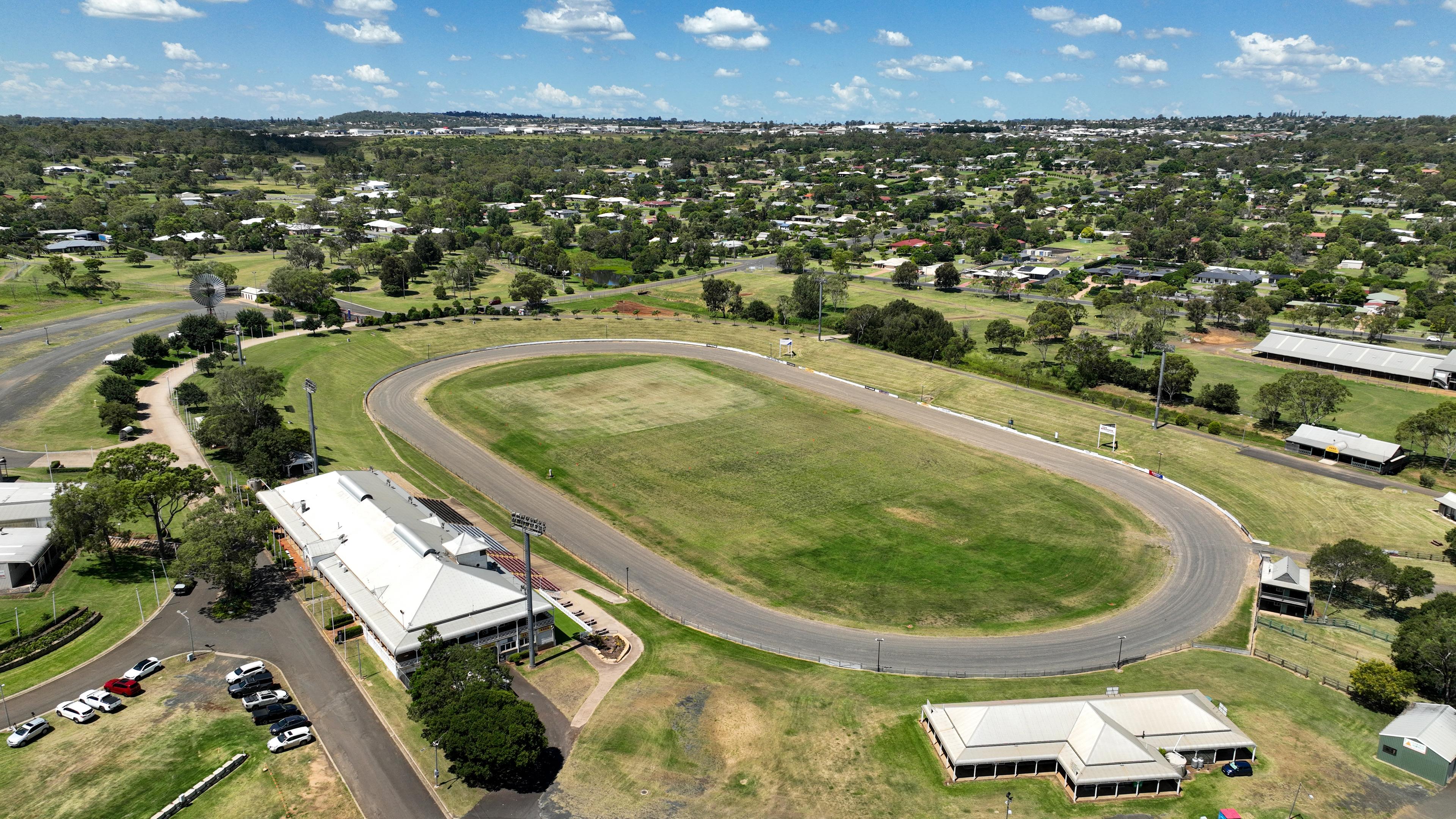 Aerial view of Toowoomba Equestrian Centre
