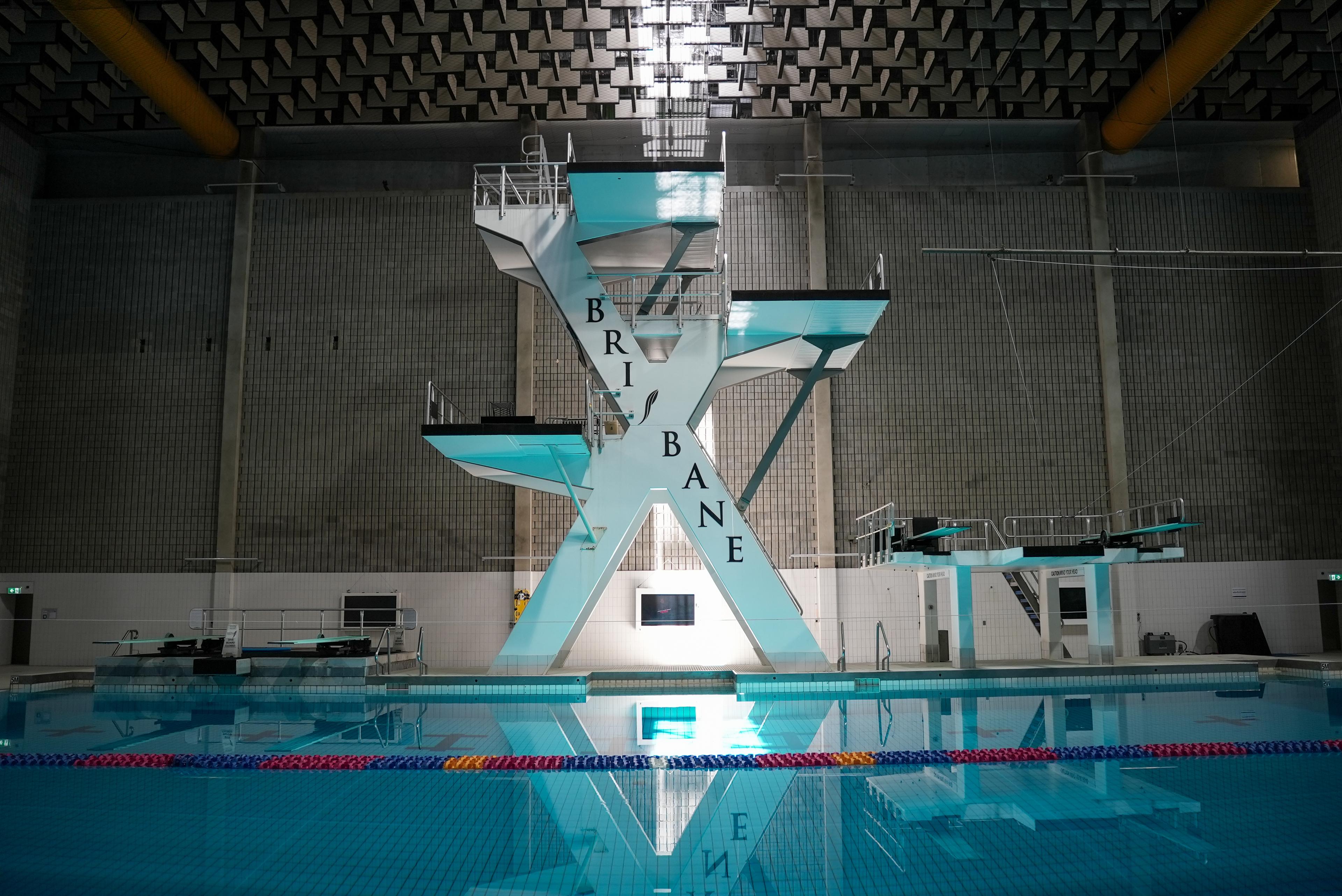 Diving platform at the Brisbane Aquatic Centre in Chandler